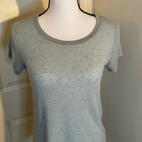 Harmony Balance, teal blue/grey pajama top - Picture 4 of 8